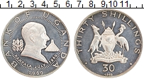 Продать Монеты Уганда 30 шиллингов 1969 Серебро