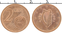 Продать Монеты Ирландия 2 евроцента 2002 сталь с медным покрытием