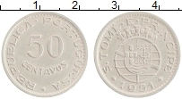 Продать Монеты Сан-Томе и Принсипи 50 сентаво 1948 Медно-никель