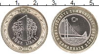 Продать Монеты Турция 1 лира 2022 Биметалл