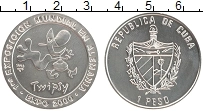 Продать Монеты Куба 1 песо 1998 Медно-никель