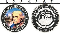 Продать Монеты Либерия 5 долларов 2009 
