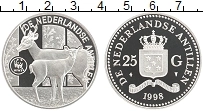 Продать Монеты Антильские острова 25 гульденов 1998 Серебро