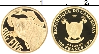 Продать Монеты Камерун 100 франков 2017 Золото
