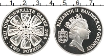 Продать Монеты Гернси 2 фунта 1986 Серебро