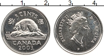 Продать Монеты Канада 5 центов 2006 Сталь покрытая никелем