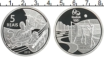 Продать Монеты Бразилия 5 реалов 2015 Серебро