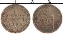Продать Монеты Анхальт-Бернбург 1 грош 1852 Серебро
