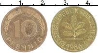 Продать Монеты ФРГ 10 пфеннигов 1986 