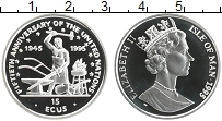 Продать Монеты Остров Мэн 15 экю 1995 Серебро