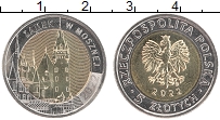 Продать Монеты Польша 5 злотых 2022 Биметалл