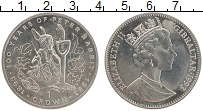 Продать Монеты Гибралтар 1 крона 1993 Медно-никель