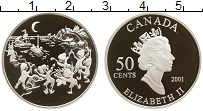 Продать Монеты Канада 50 центов 2001 Серебро
