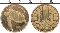 Продать Монеты Полинезия 1 доллар 2017 Латунь