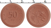 Продать Монеты Саксония 50 пфеннигов 1921 Фарфор