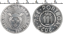Продать Монеты Португалия 7 1/2 евро 2022 Серебро