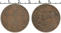 Продать Монеты Бомбей 1/2 анны 1834 