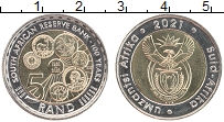 Продать Монеты ЮАР 5 ранд 2021 Биметалл