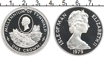 Продать Монеты Остров Мэн 1 крона 1979 Серебро