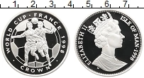 Продать Монеты Остров Мэн 1 крона 1998 Серебро