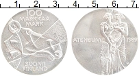 Продать Монеты Финляндия 100 марок 1989 Серебро