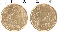 Продать Монеты Франция 20 евроцентов 2008 Латунь