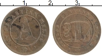 Продать Монеты Цейлон 2 1/2 цента 1866 Медь