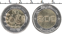 Продать Монеты Алжир 200 динар 2022 Биметалл