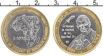 Продать Монеты Конго 4500 франков 2007 Биметалл