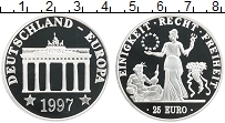 Продать Монеты Германия 25 евро 1997 Серебро