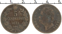 Продать Монеты Италия 5 чентезимо 1895 Бронза