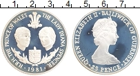 Продать Монеты Гернси 25 пенсов 1981 Серебро