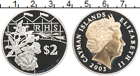 Продать Монеты Каймановы острова 2 доллара 2003 Серебро