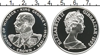 Продать Монеты Гибралтар 1 крона 1993 Серебро