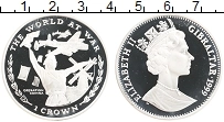 Продать Монеты Гибралтар 1 крона 1999 Серебро