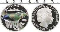 Продать Монеты Гернси 5 фунтов 2010 Серебро