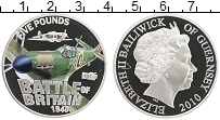 Продать Монеты Гернси 5 фунтов 2010 Серебро