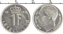 Продать Монеты Люксембург 1 франк 1990 Медно-никель