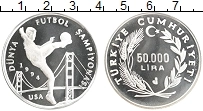 Продать Монеты Турция 50000 лир 1994 Серебро