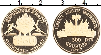 Продать Монеты Гаити 500 гурдес 1977 Золото