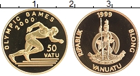 Продать Монеты Вануату 50 вату 1999 Золото