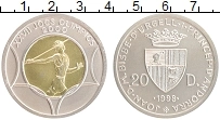 Продать Монеты Андорра 20 динерс 1998 Серебро