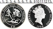 Продать Монеты Острова Кука 25 долларов 1998 Серебро