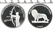Продать Монеты Конго 10 франков 2000 Серебро