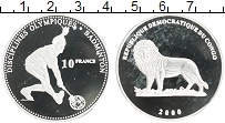 Продать Монеты Конго 10 франков 2000 Серебро