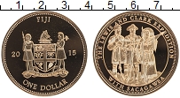 Продать Монеты Фиджи 1 доллар 2015 Позолота