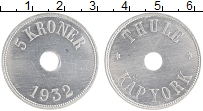 Продать Монеты Гренландия 5 крон 1932 Алюминий