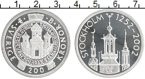Продать Монеты Швеция 200 крон 2002 Серебро