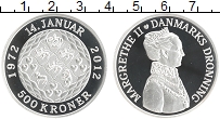 Продать Монеты Дания 500 крон 2012 Серебро
