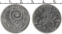 Продать Монеты Литва 1 1/2 евро 2018 Медно-никель